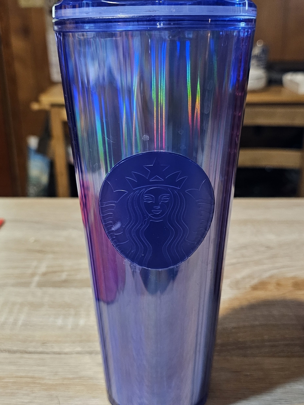 Starbucks Holographic Blue-Purple Cold Tumbler